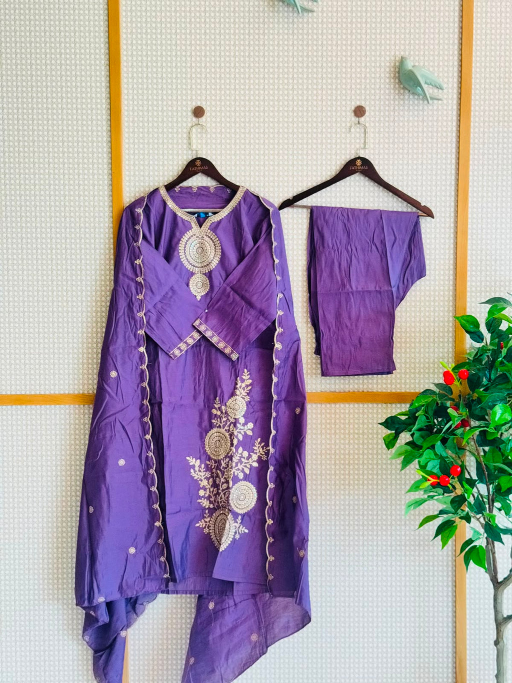 chanderi churidhar